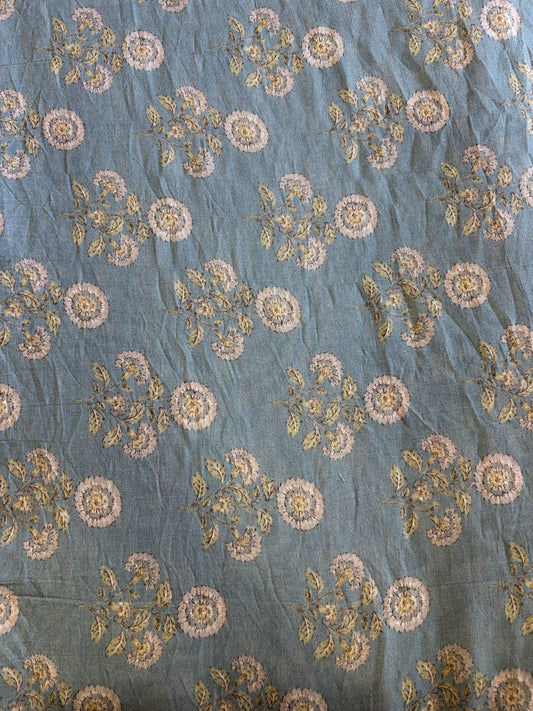 Printed Mogra Chanderi