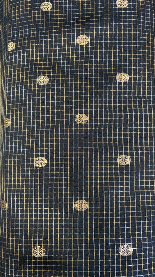 Semi banarasi fabric Black