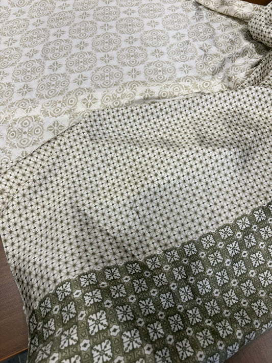 Printed satin