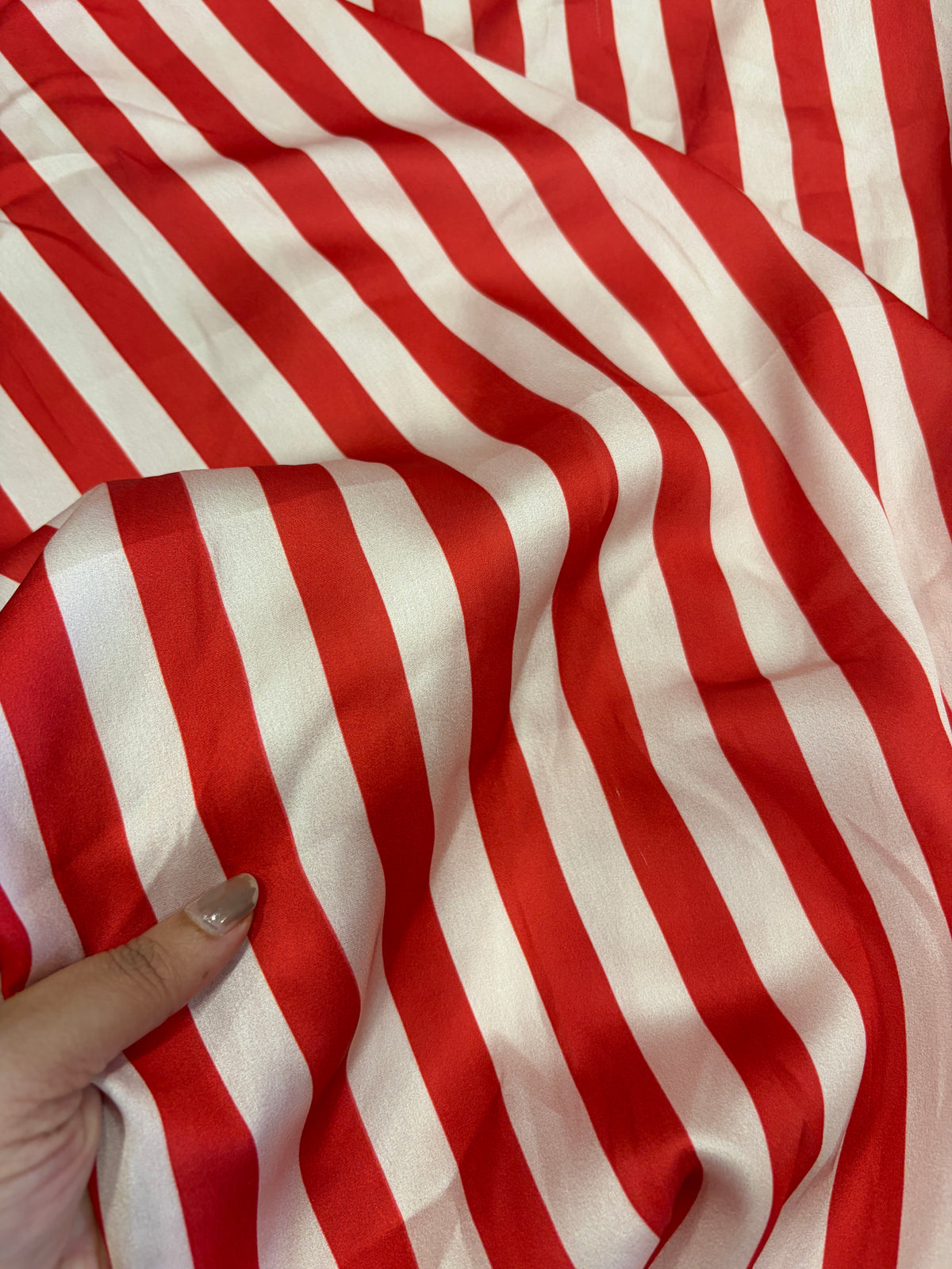 Printed Satin stripe