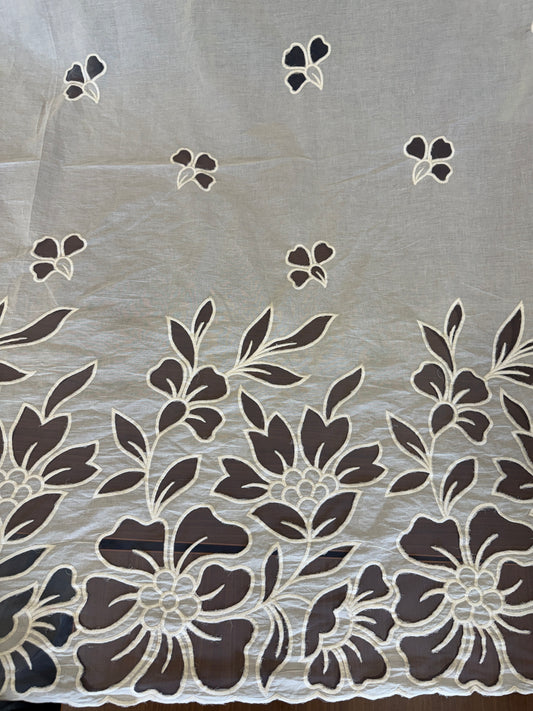 Kora Cotton with Applique work at Daman