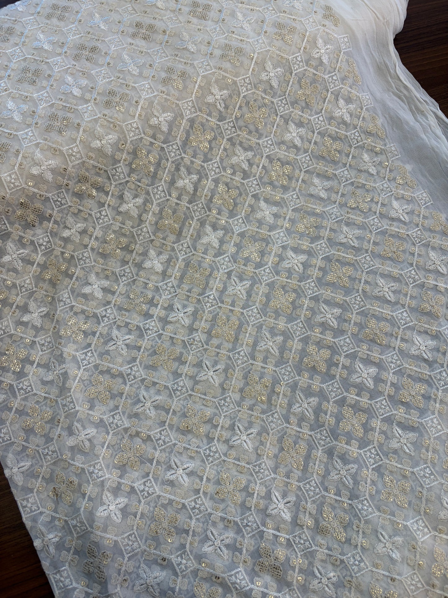 Georgette embroidery