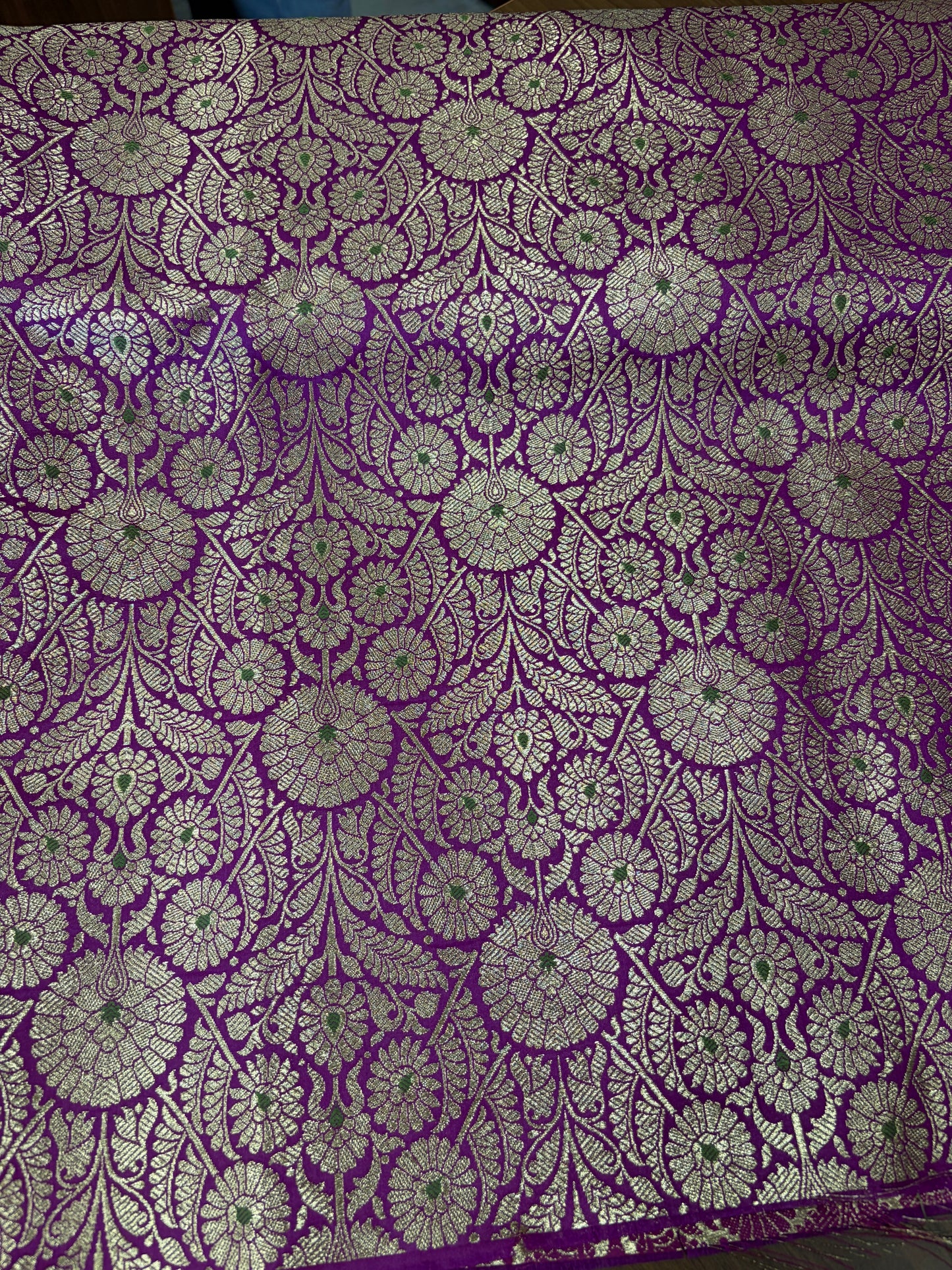 Semi banarasi brocade Magenta