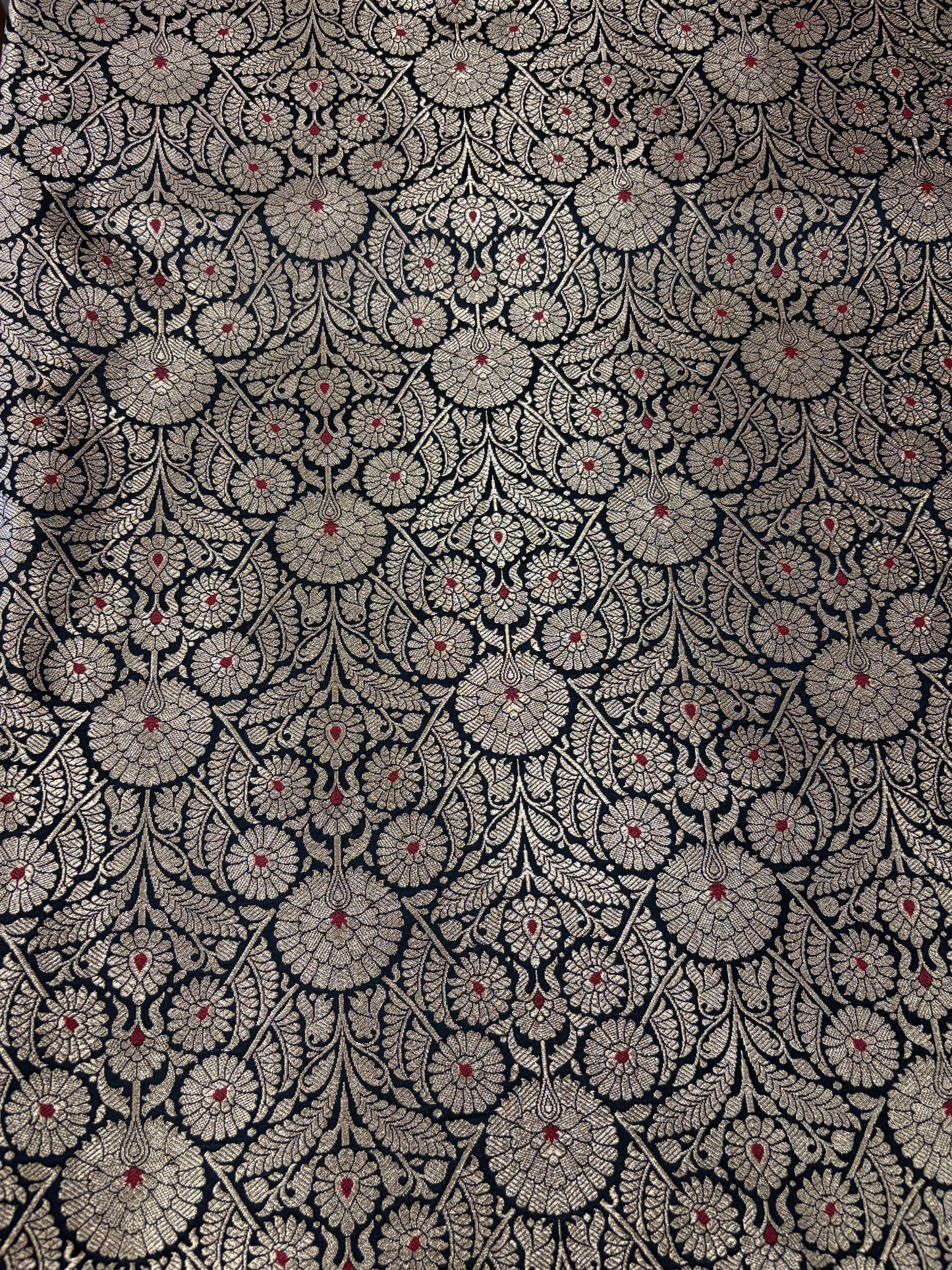 Semi banarasi brocade Black