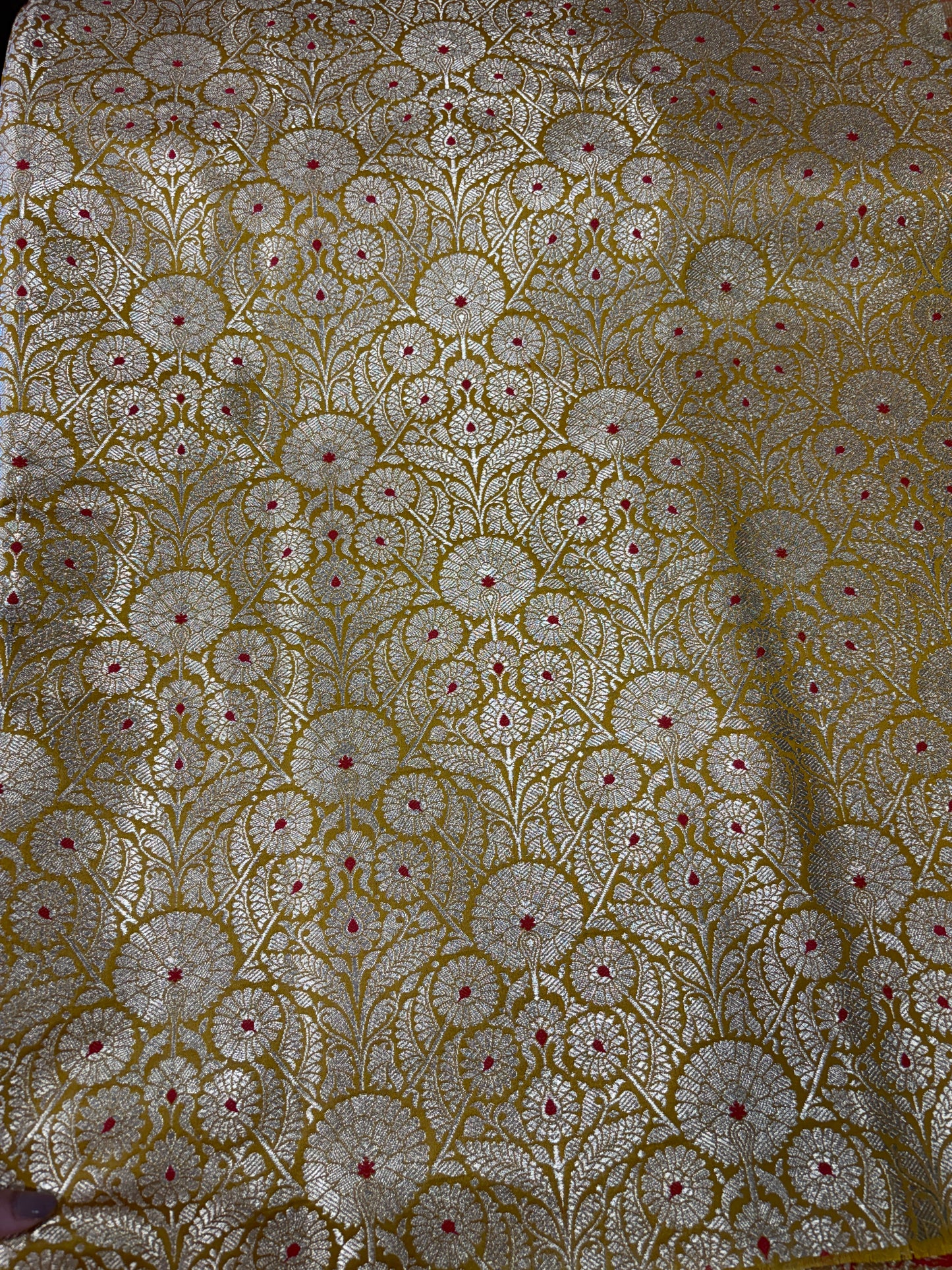 Semi banarasi brocade Yellow