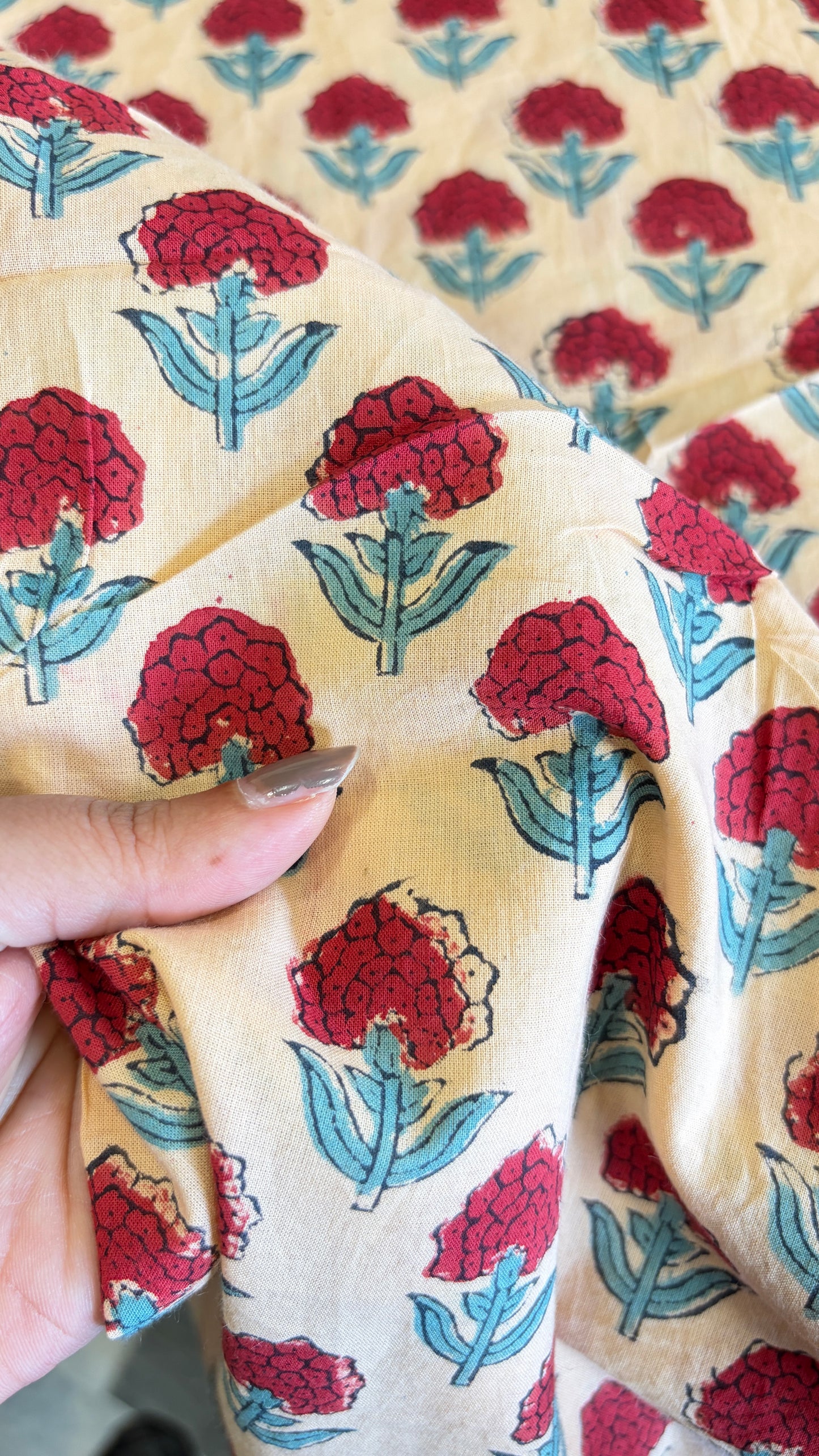 Pure Jaipur handblock fabric