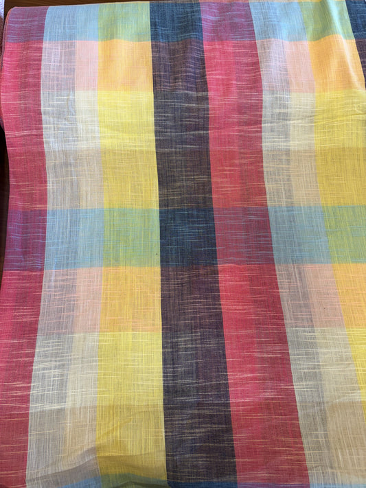 Yarn dyed cotton checks