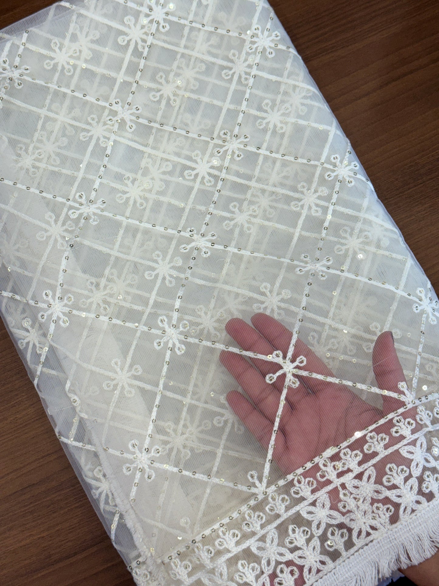 Dyeable Net Dupatta