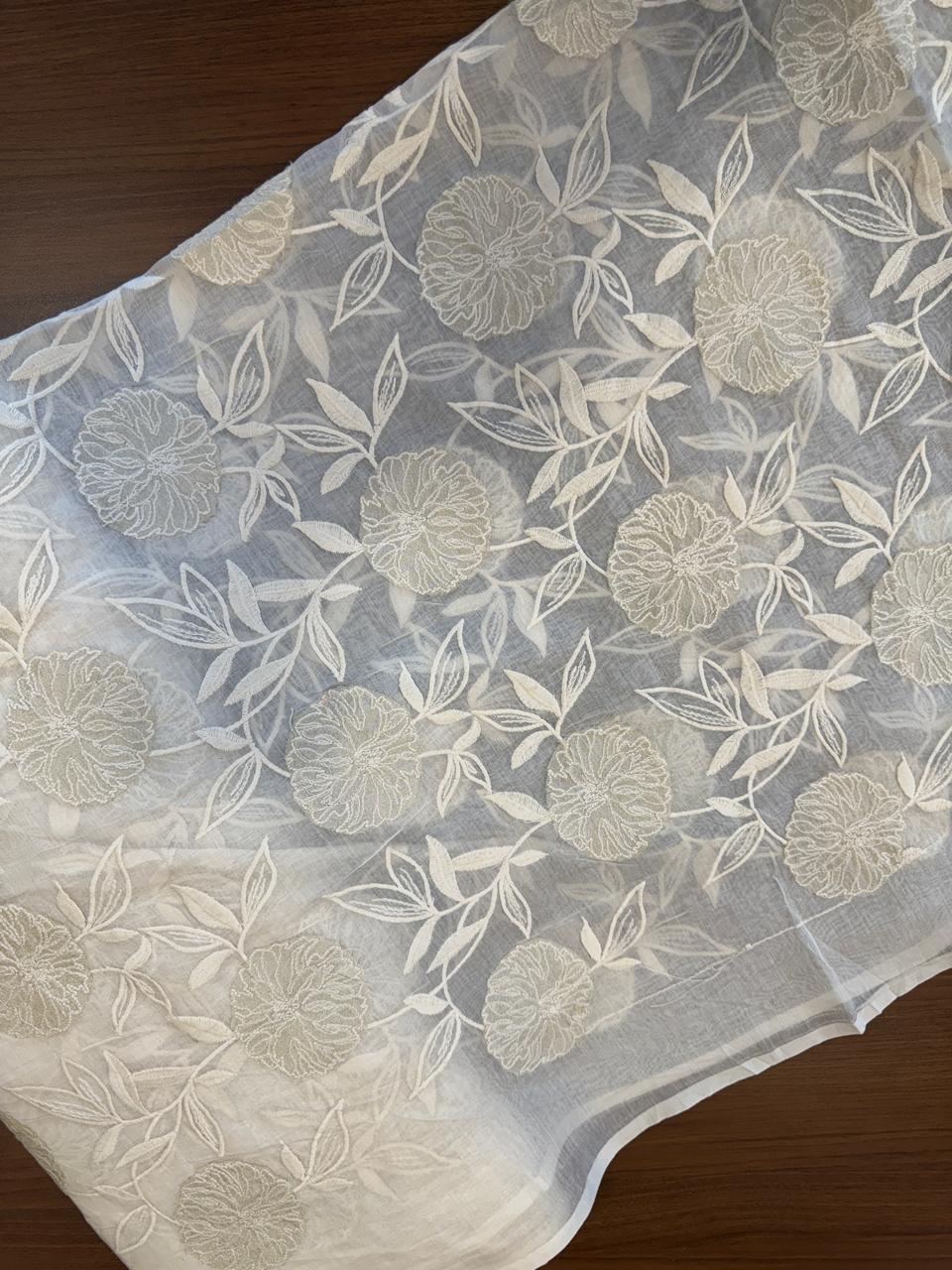 BANARASI CHANDERI TISSUE APPLIQUE