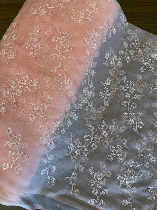 Nylon Organza embroidery