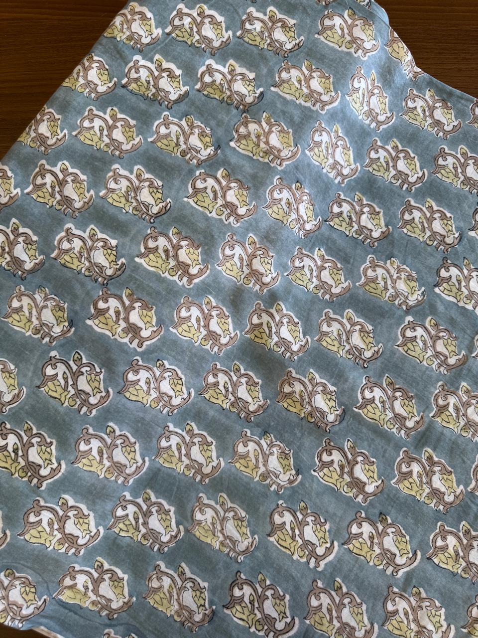 Pure hand block fabric
