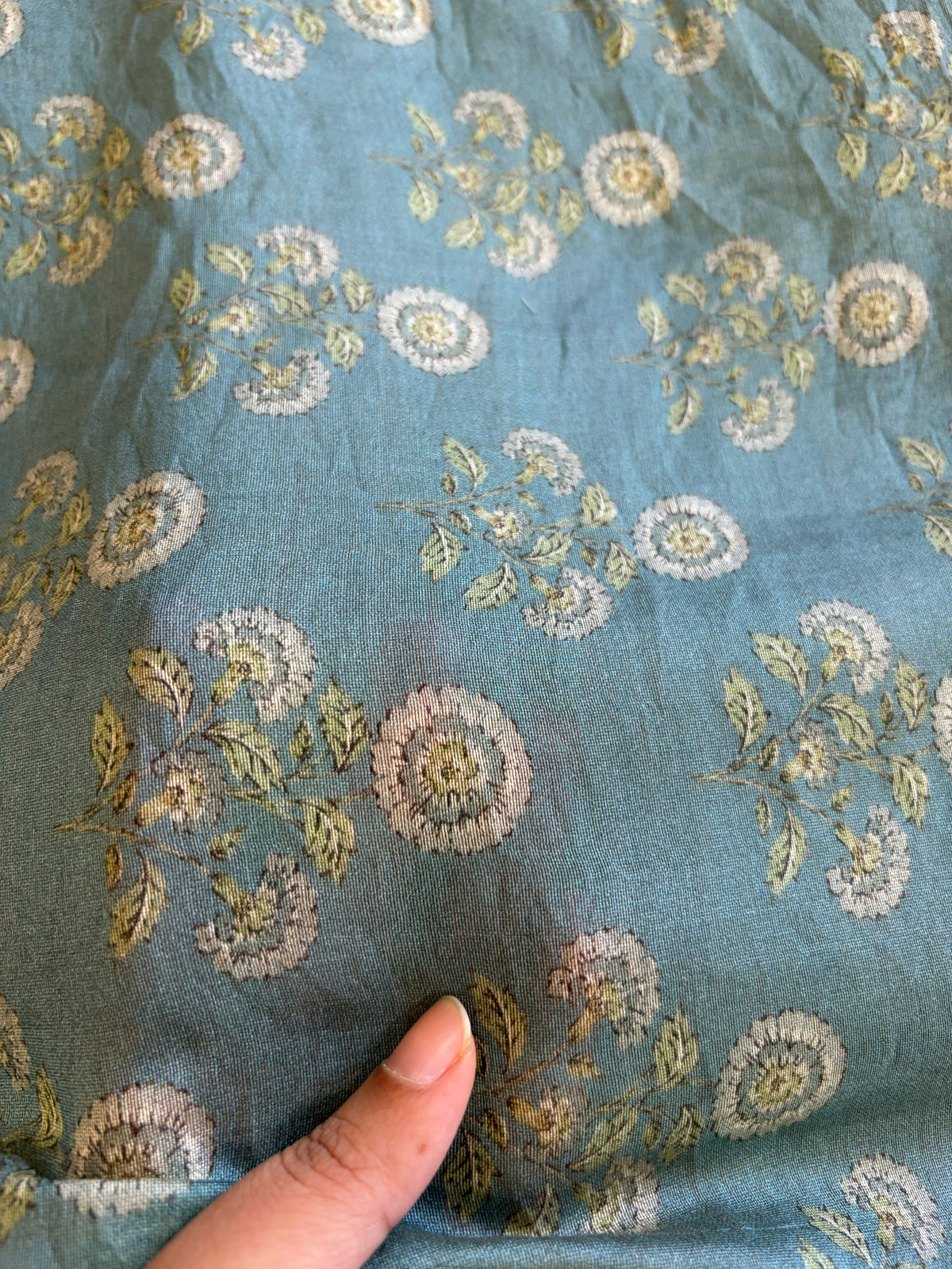 Printed Mogra Chanderi