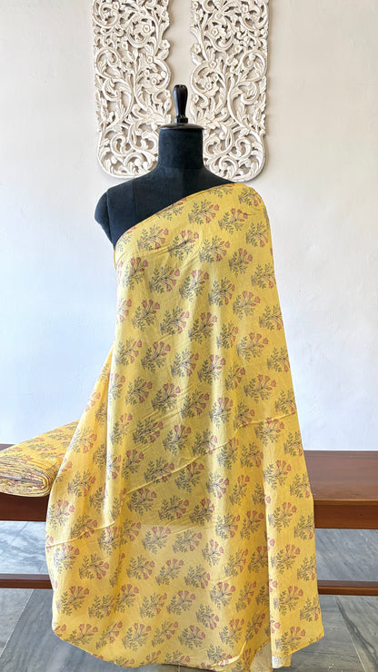 Printed Mogra chanderi