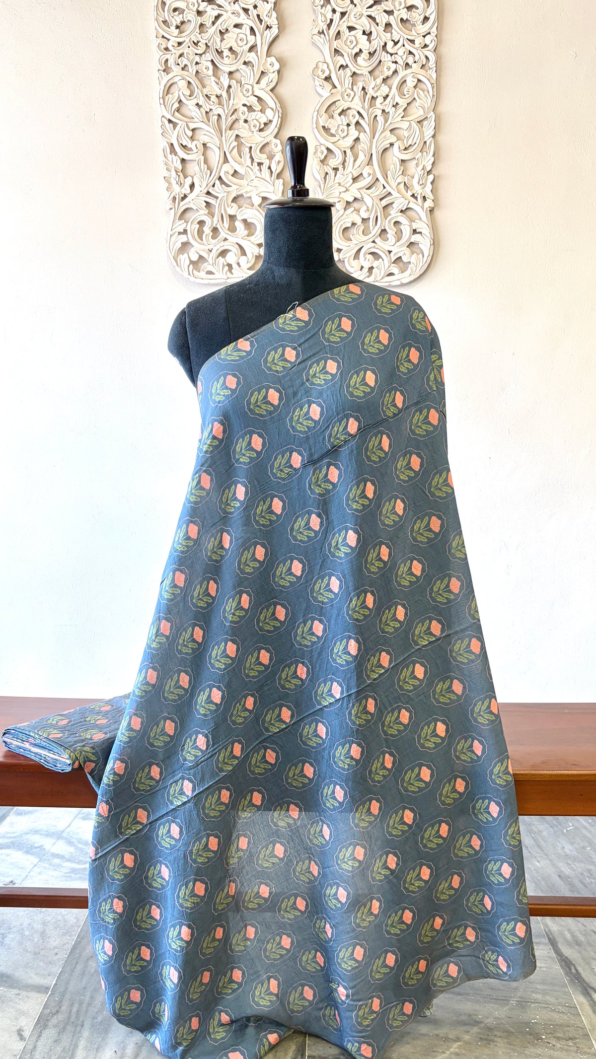 Printed Mogra Chanderi