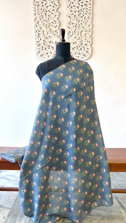 Printed Mogra Chanderi