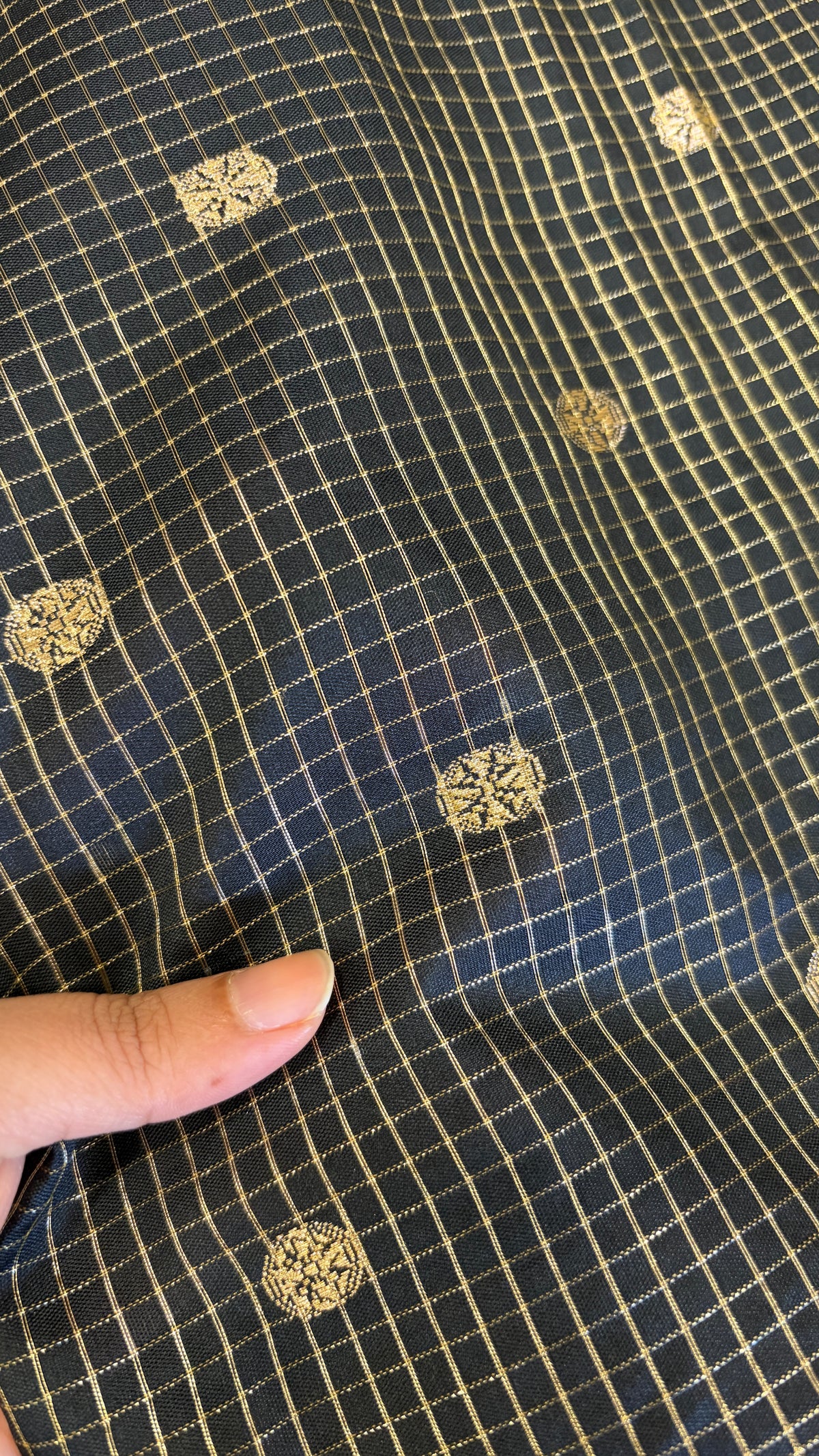 Semi banarasi fabric Black