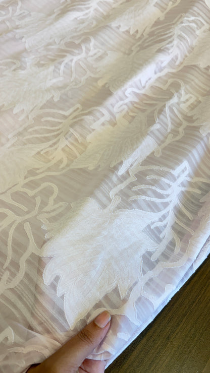 Viscose jacquard blush pink