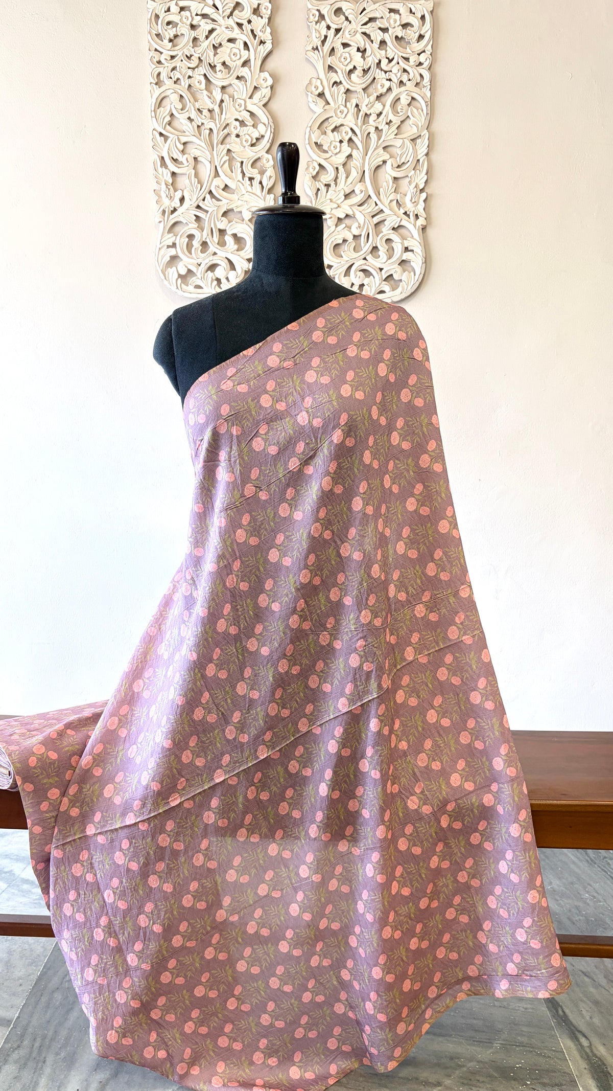 Printed Mogra Chanderi