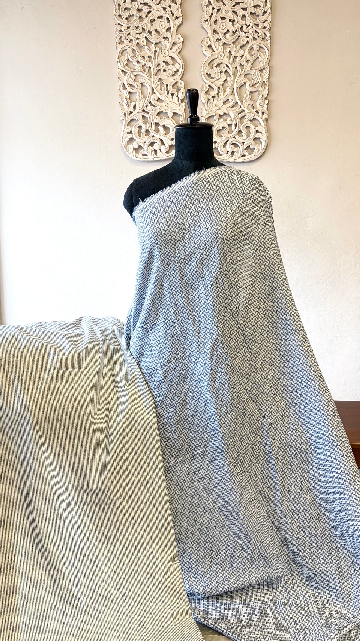 Linen cotton blue