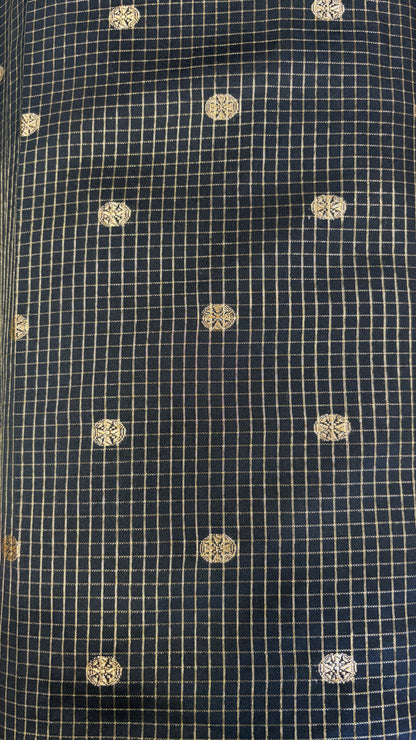 Semi banarasi fabric Black