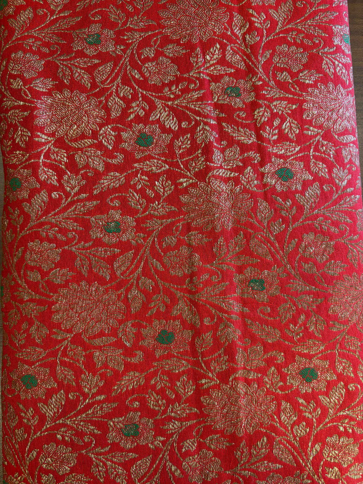 Handloom Banarasi brocade red