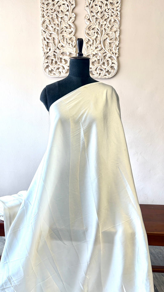Plain satin offwhite