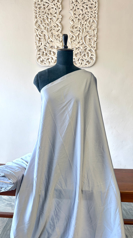 Plain satin grey