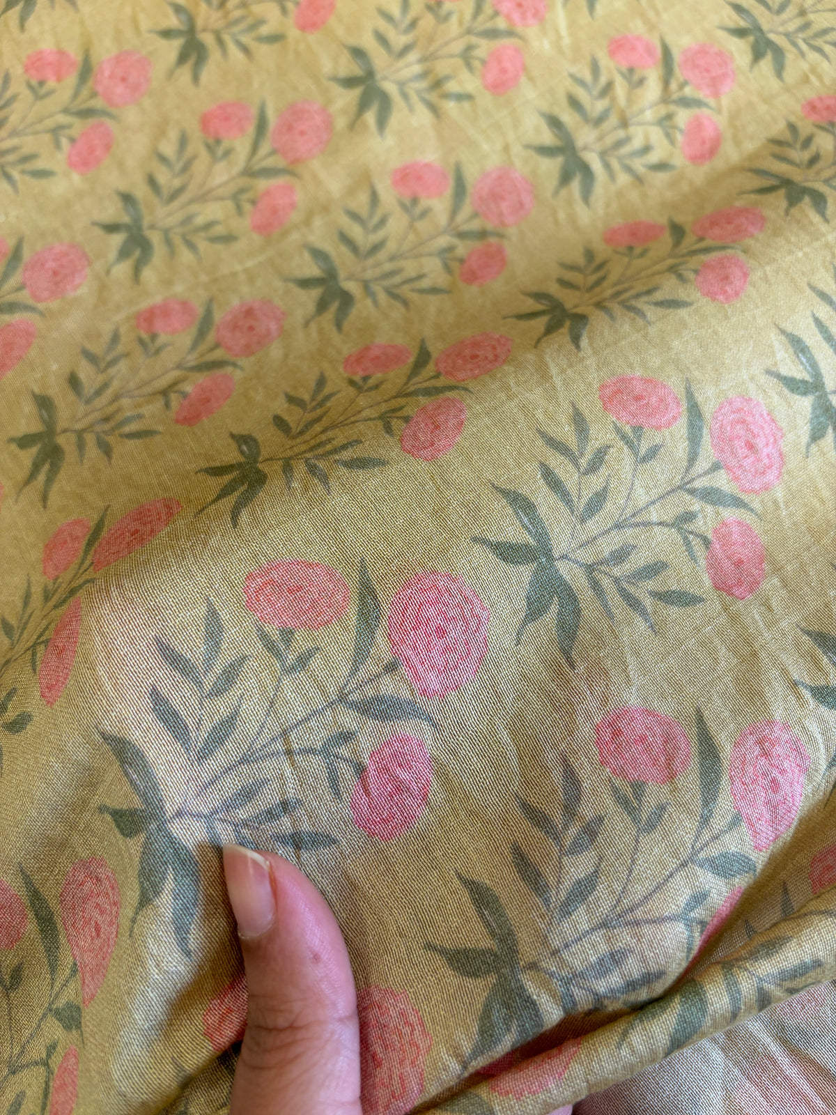 Printed Mogra Chanderi