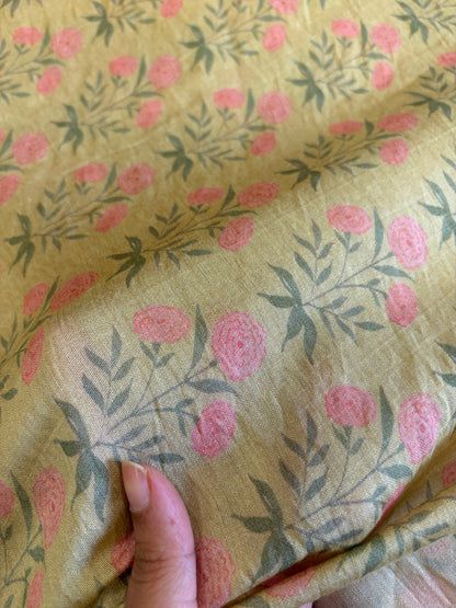 Printed Mogra Chanderi