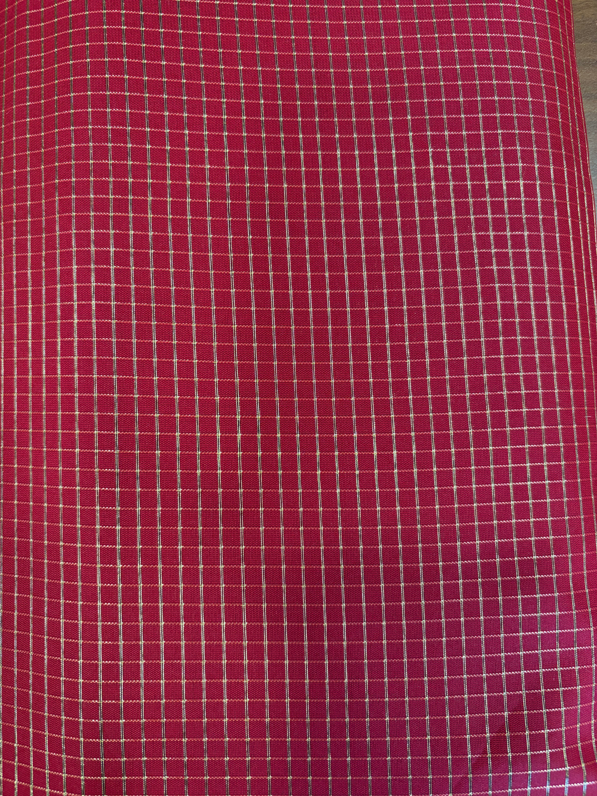 Semi banarasi fabric Red