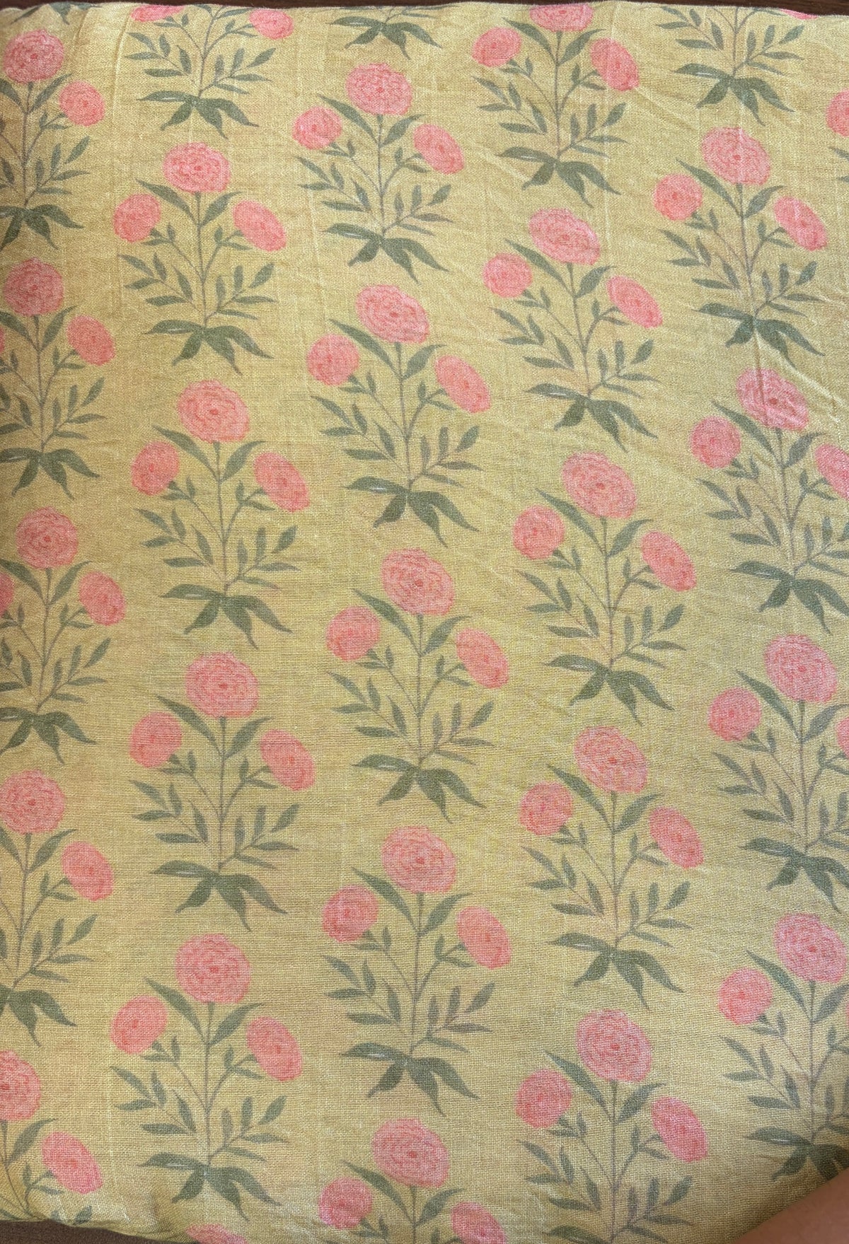 Printed Mogra Chanderi