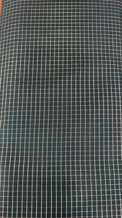 Semi banarasi fabric Green