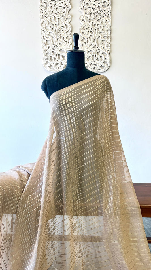 Lurex georgette (light brown)