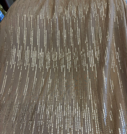 Lurex georgette (light brown)