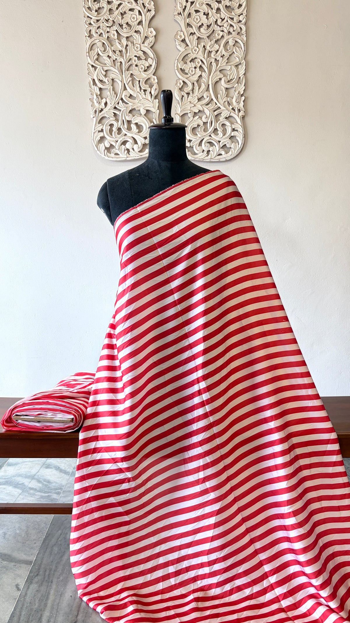 Printed Satin stripe
