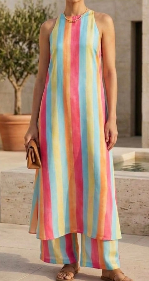 Printed satin georgette
