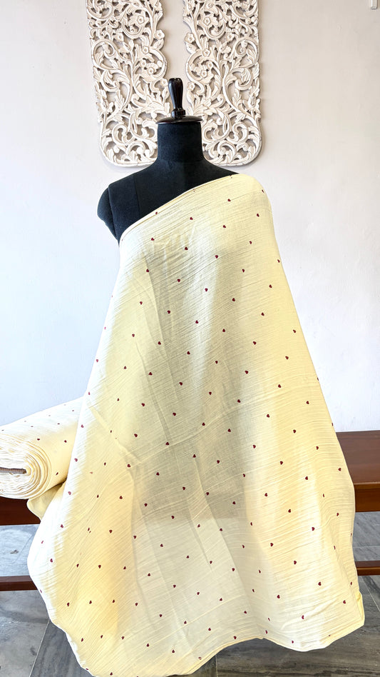 Double gauze muslin butter color