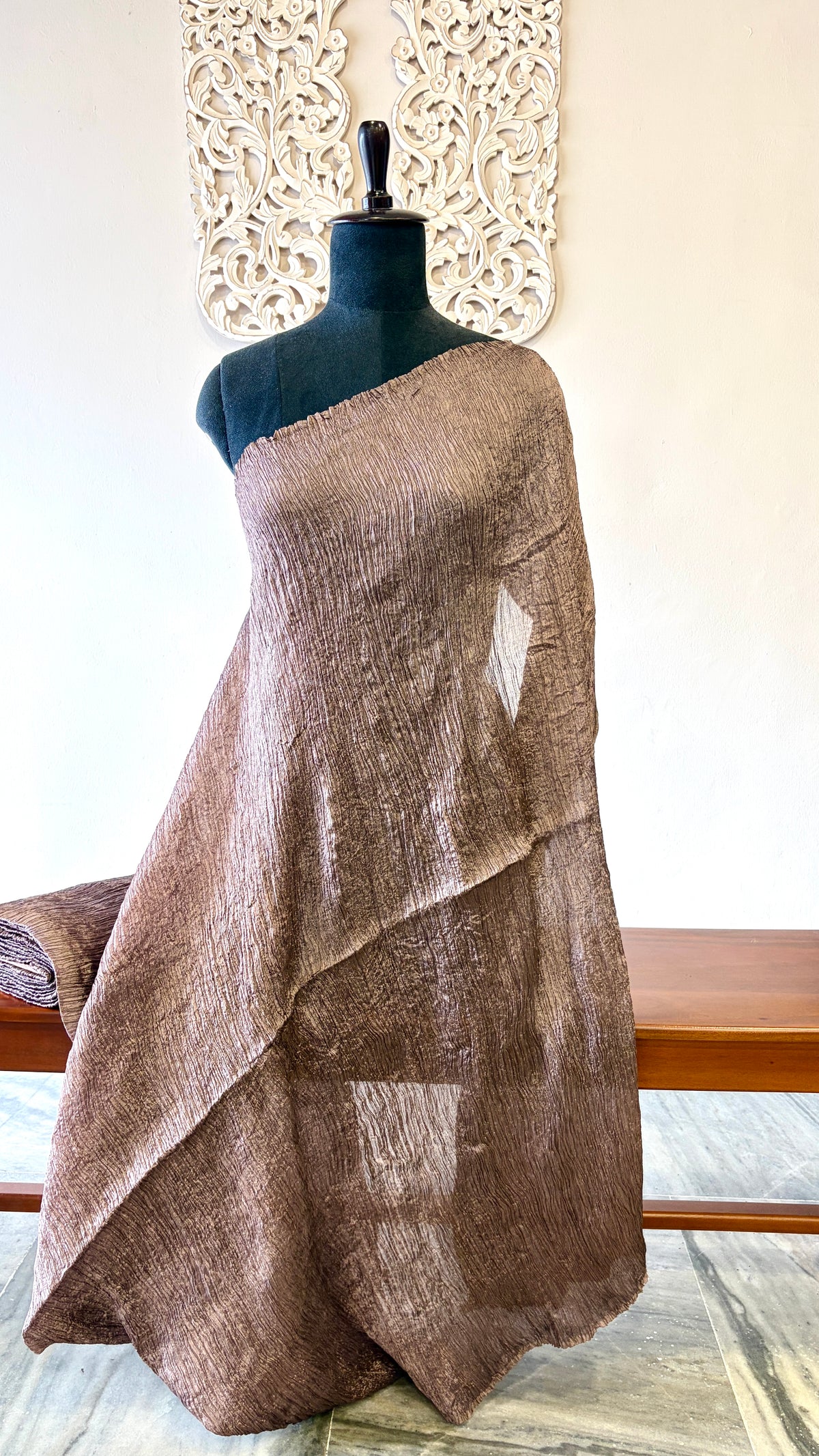 Crush Fabric Brown