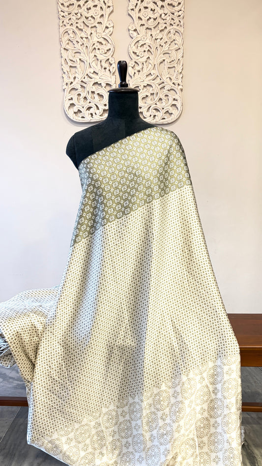 Printed satin