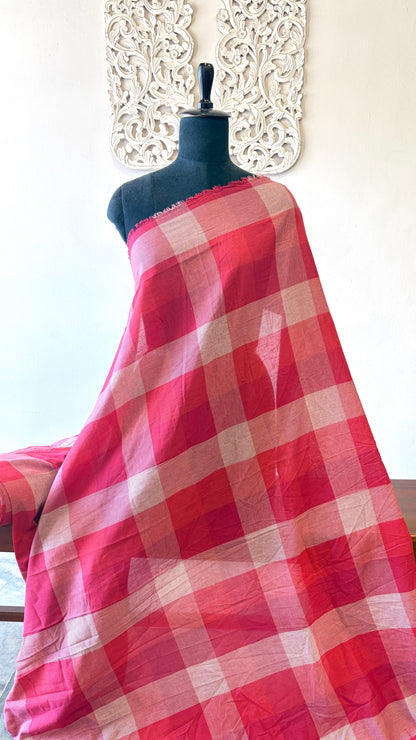 Yarn dyed cotton(soft)Red