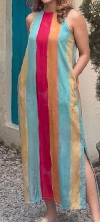 Printed satin georgette