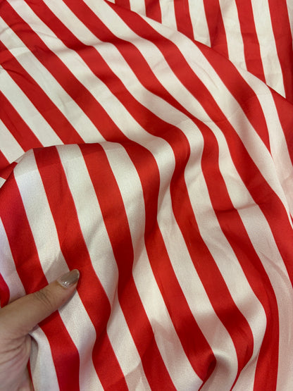 Printed Satin stripe