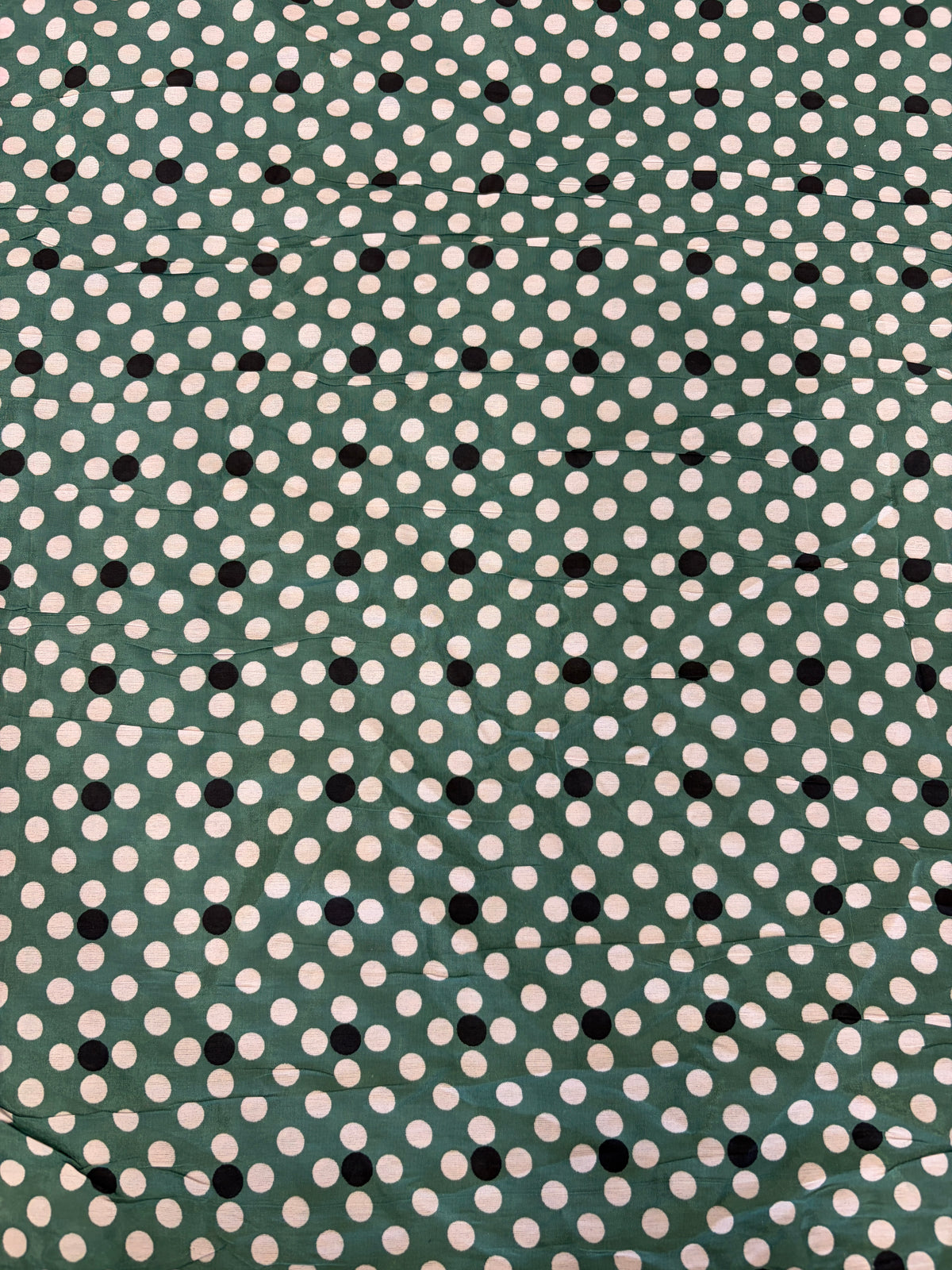 Printed natural crepe