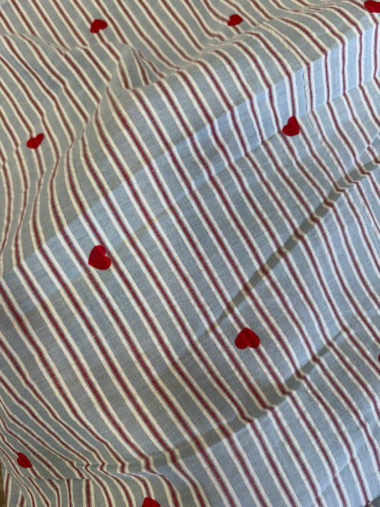 Printed seersucker cotton