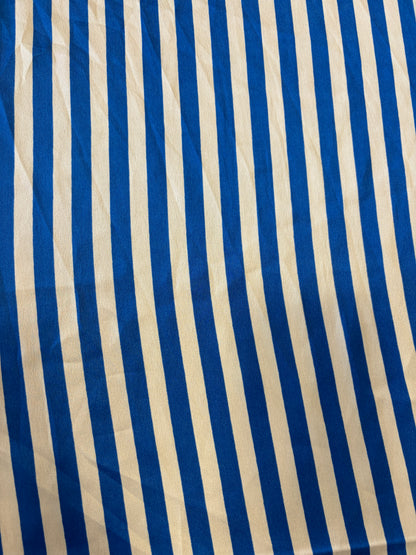 Printed satin stripe