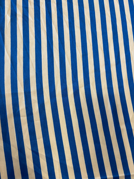 Printed satin stripe