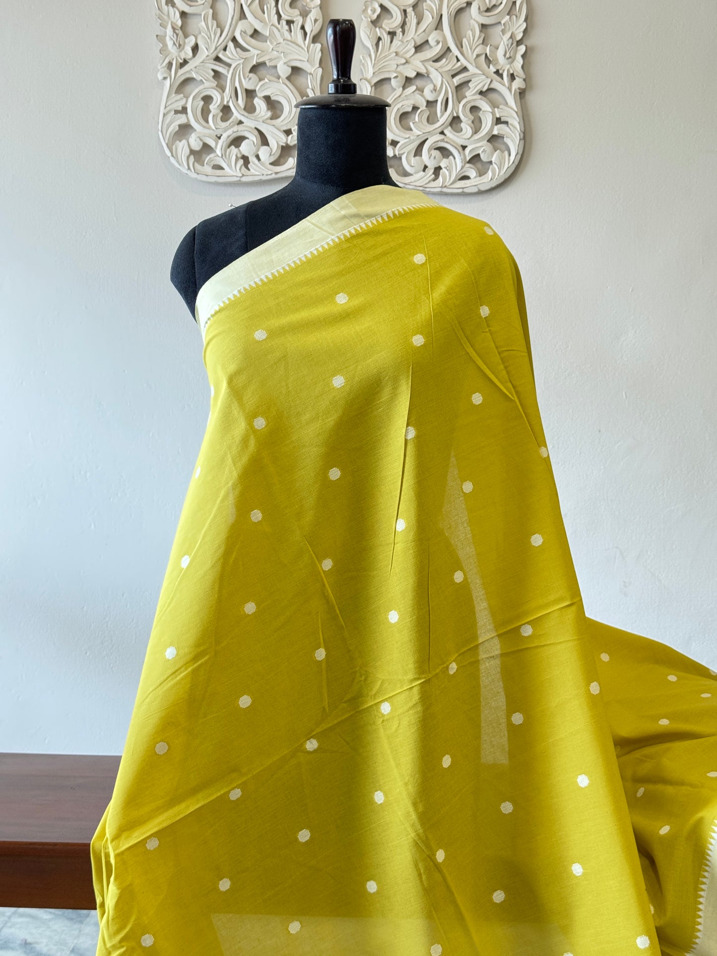 Handloom cotton with butta