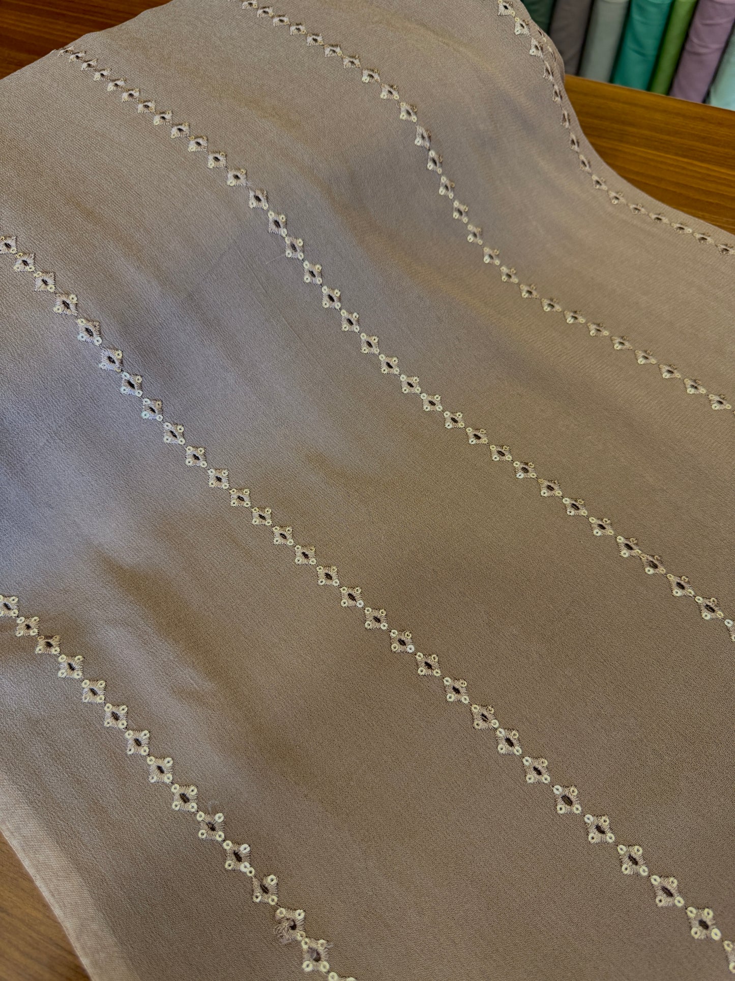 Pure Viscose georgette Embroidery