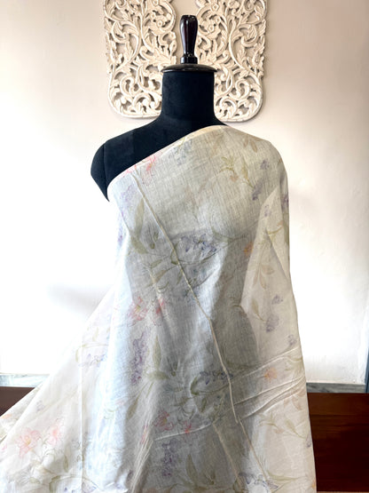 Printed Banarasi Mulchanderi