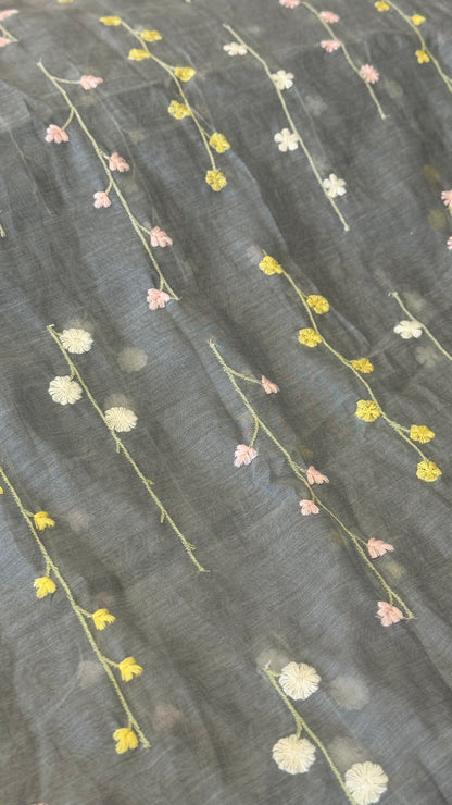 Banarasi mulchanderi embroidery